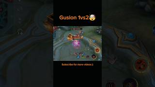 gusion 1 vs2 custom intense battle 🔥mlbbcreatorcamp mlbbshare mlbbtiktok mlbbhighlights [upl. by Ennaear]