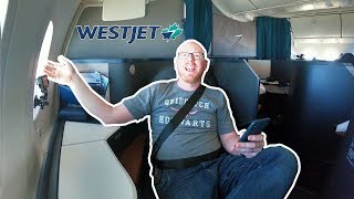 Westjet 787 Business Class INAUGURAL LONG HAUL FLIGHT [upl. by Damian]