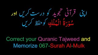 Memorize 067Surah AlMulk complete 10times Repetition [upl. by Atteval193]