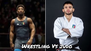 Elite JUDO VS WRESTLING  Frank Chamizo vs Manuel Lombardo SPARRING [upl. by Burck]