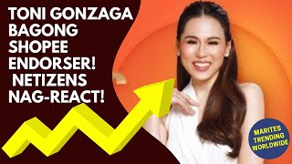 SHOPEE ENDORSEMENT NI TONY GONZAGA UMANI NG MIXED REACTIONS SA MGA NETIZENS [upl. by Aisinut738]