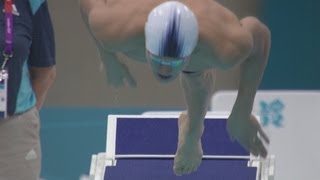 Mens 400m Freestyle  Heats  London 2012 Olympics [upl. by Ezirtaeb]