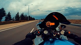 Crazy highway ride  SUZUKI GSXR 1000 L1  ACCELERATION  TOP SPEED  BROCKS QUICKSHIFTER 4K [upl. by Arraik]