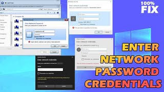 How to Fix Enter Network Password Credentials Windows File Sharing [upl. by Nyrat]