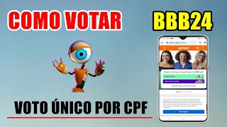 Como votar no bbb 24 Rápido e Fácil  votar no paredão bbb 24 [upl. by Leinto659]