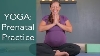 Prenatal Yoga all levels 20 min Prenatal Yoga Practice to Calm the Mind and Strengthen the Body [upl. by Alamaj67]