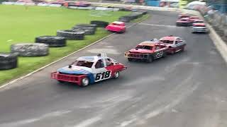 National saloon stockcar final  Cowdenbeath racewall 15624 [upl. by Ardis]