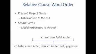 Relative Pronouns in German Part Three [upl. by Vinna]