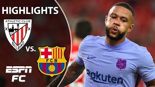 Memphis Depay rescues a point for Barcelona at Athletic Bilbao  LaLiga Highlights  ESPN FC [upl. by Nosredneh]