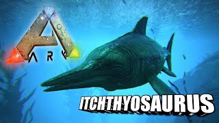 Taming A Ichthyosaurus  Ark Survival Evolved  The Island [upl. by Anael]