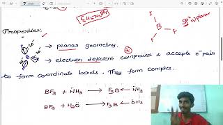 Boron TrifluoridePBlock Elements1Preparation PropertiesChapter2Class12MCP Achievers Batch [upl. by Francesca533]