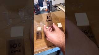 Sorting the Nickels cncproject woodworking cncfiles diy epoxydiy totalboat coins piggybank [upl. by Hamlen]