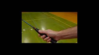 Correct backhand grip badminton [upl. by Juli]