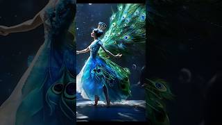 The woman performs a fusion with the peacock on AGT americagottalent magic ai [upl. by Anelat421]