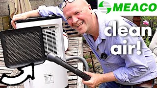 How I clean our Meaco dehumidifier filter [upl. by Ecirtaed]