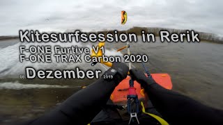 FONE Furtive  FONE Trax Carbon 2020  Kitesurfsession RerikSalzhaff Dezember 2019 [upl. by Tudela]