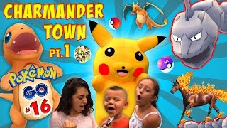 PIKACHU in CHARMANDER TOWN Family Fun Play Time at the Park FGTEEV REAL LIFE POKEMON GO Part 16 [upl. by Gerrard]