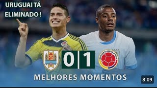 A CELESTE TÁ ELIMINADA  Uruguai 0 x 1 Colômbia  Melhores Momentos  Copa América 2024 [upl. by Selassie]