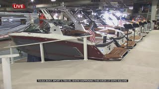 Tulsa Boat Sport amp Travel Show Underway At The Expo Square [upl. by Cyrilla]