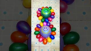 asmr Water Colorful Balloons  big Sun Smiling With Mini water Colorful balloons [upl. by Colyer]