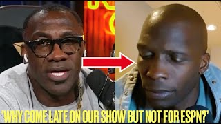 Shannon Sharpe CONFRONTS OCHOCINCO LIVE amp PRESSES HIM For Being UNPROFESSIONAL [upl. by Beret]