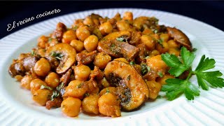 ¿No sabes que comer hoy Receta fácil y rápida con GARBANZOS de bote🤩 [upl. by Ettari662]