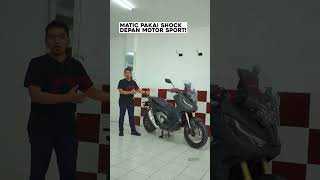 SIAP HAJAR LUBANG MATIK PAKAI SUSPENSI DEPAN MOTOR SPORT HONDA XADV 750 honda hondaxadv xadv [upl. by Lundeen]