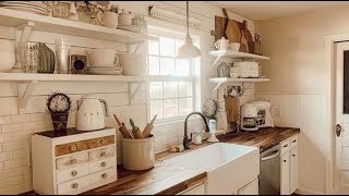 Small Cottage Farmhouse Home Tour [upl. by Ehsrop]