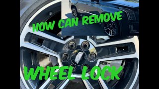 HOW TO REMOVE WHEEL LOCKS WITHOUT A KEY TOOL [upl. by Heall612]