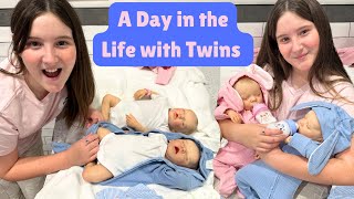 A DAY IN THE LIFE WITH REBORN PREEMIE TWINS [upl. by Ranchod71]