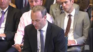 Dominic Raab amp Olly Robbins face the European Scrutiny Committee [upl. by Stiegler]