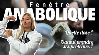 La fenêtre anabolique quest ce que cest  quand prendre ses protéines  whey  quelle dose [upl. by Wickman]