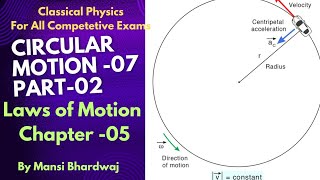 Circular Motion 07  Part02 Laws of Motion  For All Competitive Exams IIT JEE NEET JEST [upl. by Molohs]