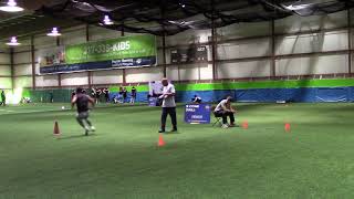 2018 National Scouting Combine  3 Cone Drill Day 2 QBTEWRDB [upl. by Joliet]