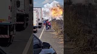 Incident from an explosion on the Highway [upl. by Jaban521]