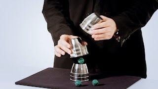 How to Do the Classic Cups amp Balls Trick  Magic Card Flourishes [upl. by Elacsap]