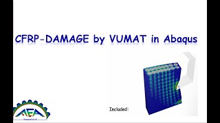 CompositeCFRPdamagecutting by VUMAT in Abaqus CFRP damage training video and tutorial [upl. by Etnud]