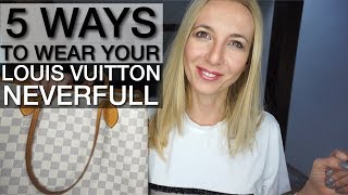 5 WAYS TO WEAR LOUIS VUITTON NEVERFULL  ANNA IN WARSAW [upl. by Alban]