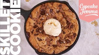 Warm Gooey Skillet Cookie Recipe  the Best Way to eat Cookie  Cupcake Jemma [upl. by Ehrenberg]