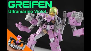 コマ撮りレビュー22：フレームアームズガール グライフェン（Ultramarine Violet Ver） [upl. by Sirad]