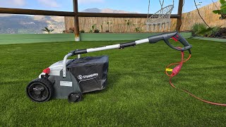 My first experience with Sterwins Artificial Grass Sweeper [upl. by Fayola289]