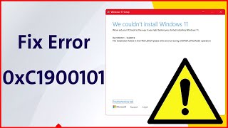 Fixed✔️ Error 0xC1900101 ⚠️ 2024 Windows Update Error Windows 11 [upl. by Nesyt218]