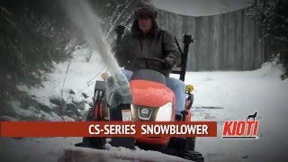 KIOTI CS Series Snowblower [upl. by Kapor865]