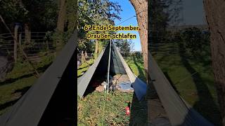 6° Ende September draußen schlafen in Polen bushcraft overnight camping travel polen natur [upl. by Hillyer]