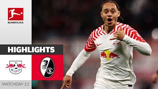 Xavi And Openda Lead RB To The Win  Leipzig  Freiburg 31  Highlights  Matchday 11 – Bundesliga [upl. by Vogeley]