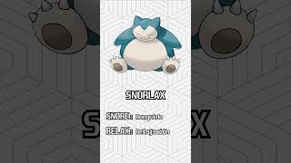 🍎 Etimología Pokémon SNORLAX y MUNCHLAX 🍎 [upl. by Celie296]