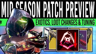 Destiny 2 MASSIVE UPDATE PREVIEW Exotic CHANGES Loot Rework Weapon Nerfs Ability Tuning amp Fixes [upl. by Anuat142]