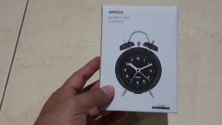 Unboxing MINISO Alarm Clock Classic  Mungil Tapi Keren Nih [upl. by Mazlack]