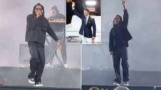 Fans go wild for JayZs performance at Tom Bradys Hall of Fame induction with rap legends [upl. by Rickey]