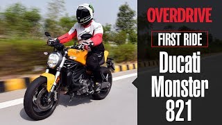 Ducati Monster 821 review  OVERDRIVE [upl. by Habeh85]